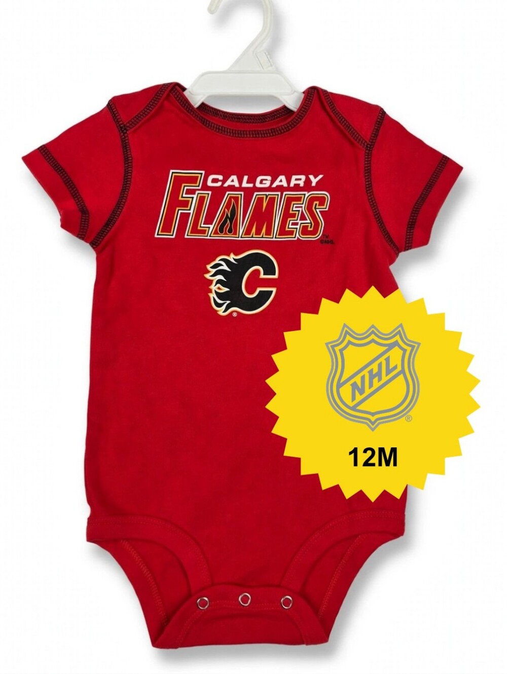 (12M) NHL Calgary Flames Baby Onesie